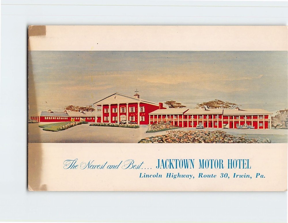 Postcard Jacktown Motor Hotel Irwin Pennsylvania USA