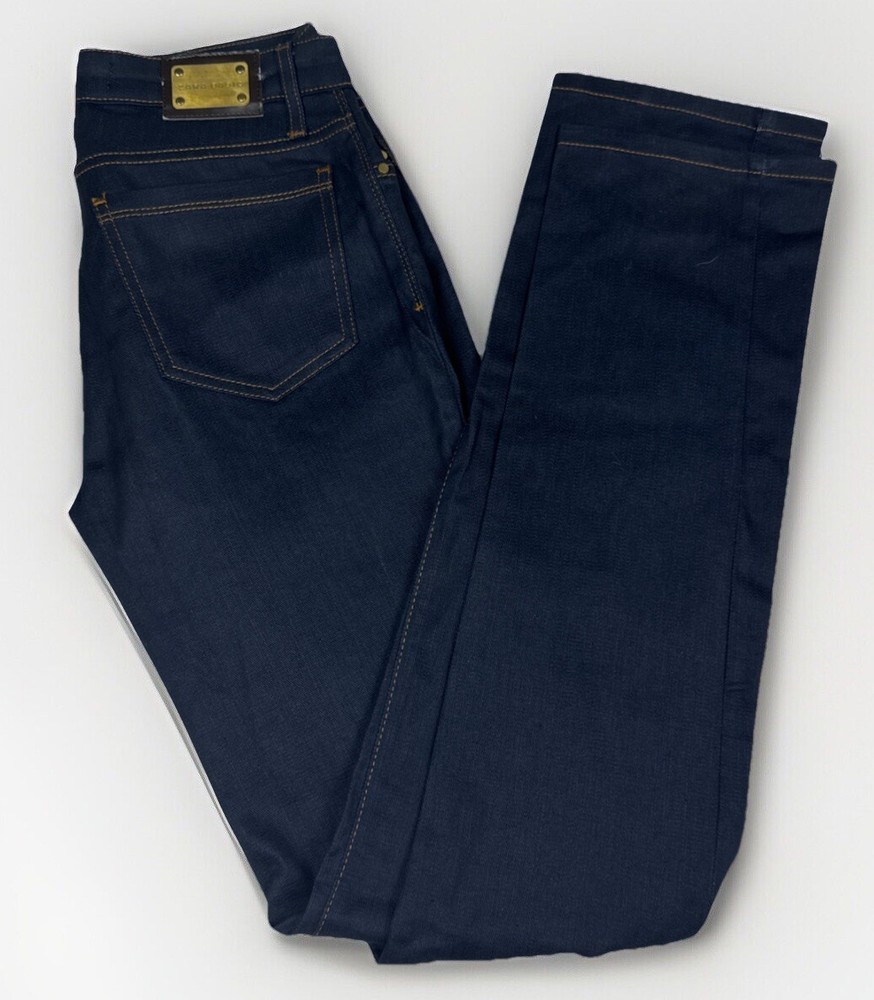 Zara Jeans Womens 6 Basic Denim Skinny Stretch Dark Blue Low Rise