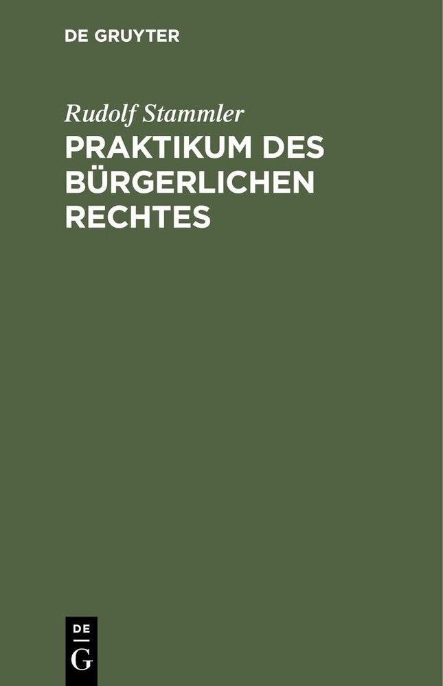 Rudolf Stammler Praktikum Des Bürgerlichen Rechtes (Hardback)Another great item from Rarewaves USA | Free delivery!