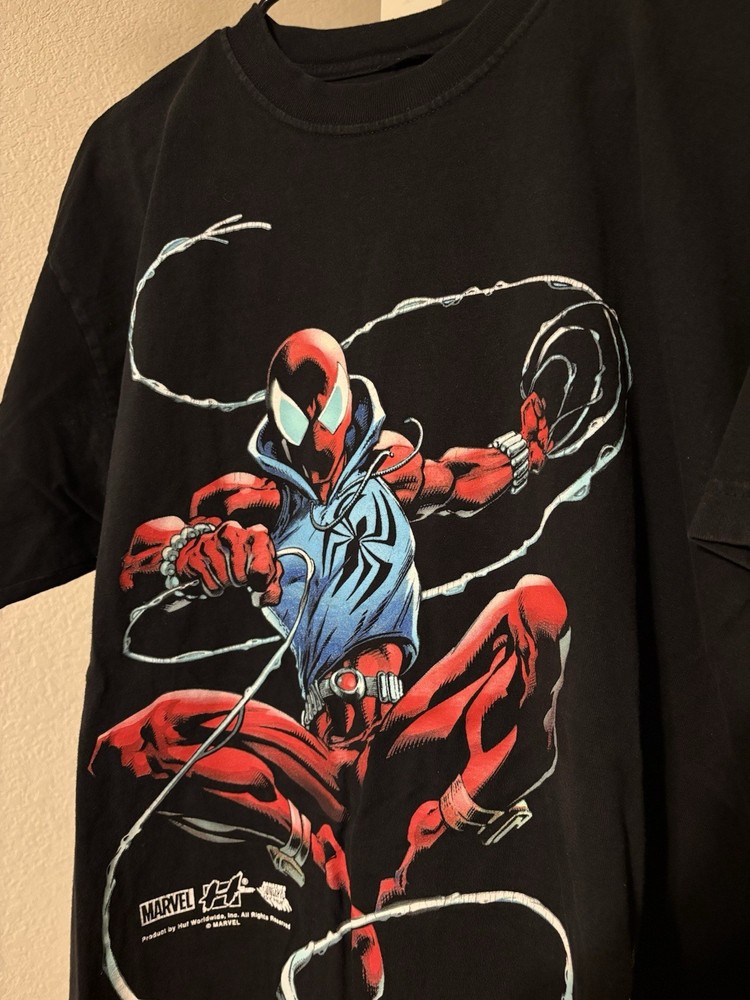 HUF x Marvel Scarlet Spider Spider-Verse Black Marvel Shirt