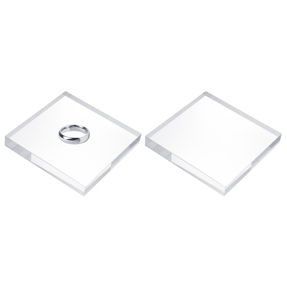 2pcs Acrylic Square Display Blocks, 7