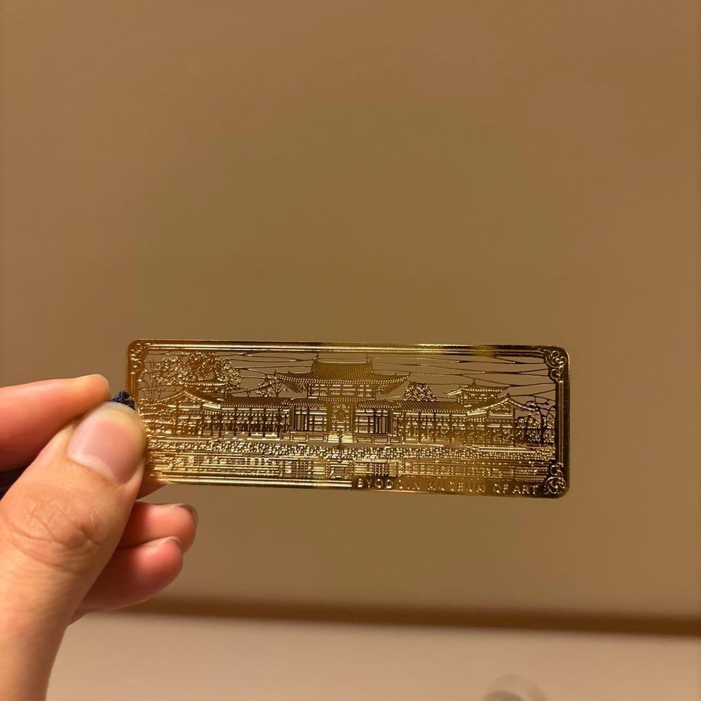 Byodoin Phoenix Hall Metal Bookmark Building Sculpture Design 3.2in