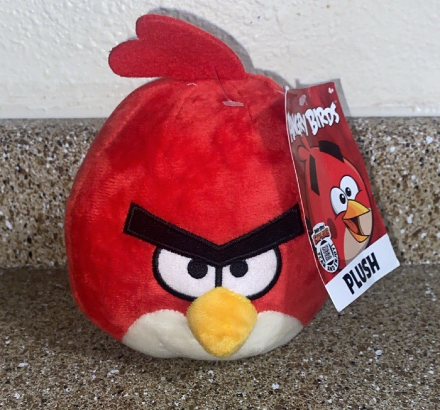 Angry Birds Plush Red Bird Toy Stuffed Animal Toy Factory NWT