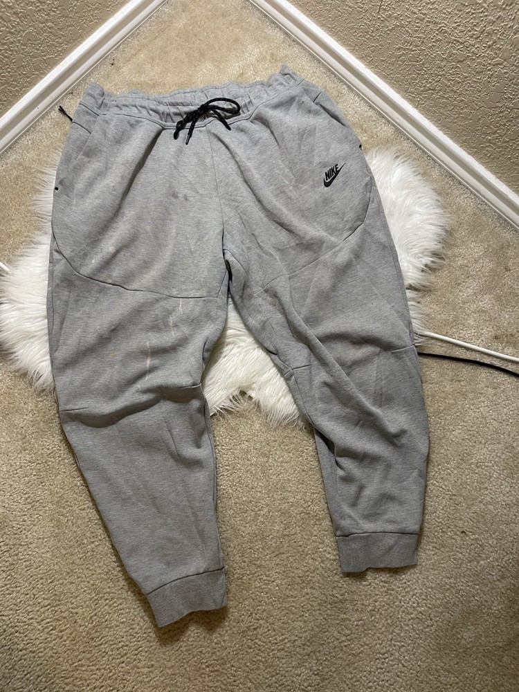 Nike Men's Tech Fleece Pants Joggers Grey Size XL Running Training Sweatpants