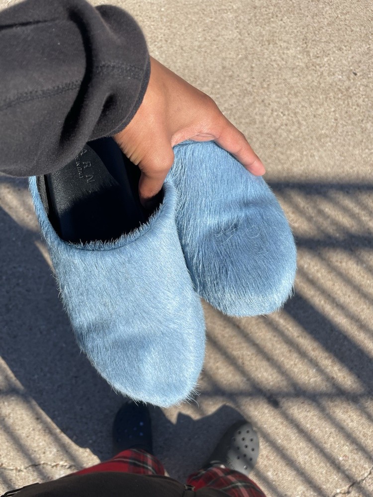Light Blue Marni Slides Size 9