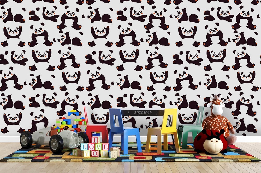 3D Bear Watercolor Pattern Wall Murals Wallpaper Murals Wall Sticker