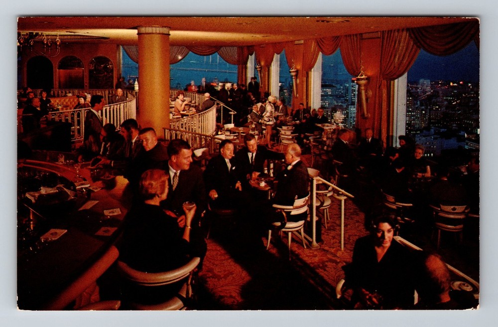 San Francisco CA-California The Fairmont Hotel Crown Room Old Vintage Postcard