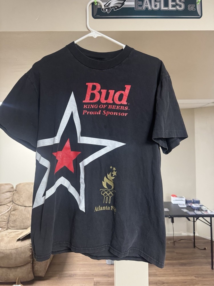 Vintage 1996 Olympics Budweiser Promo T-Shirt Size M