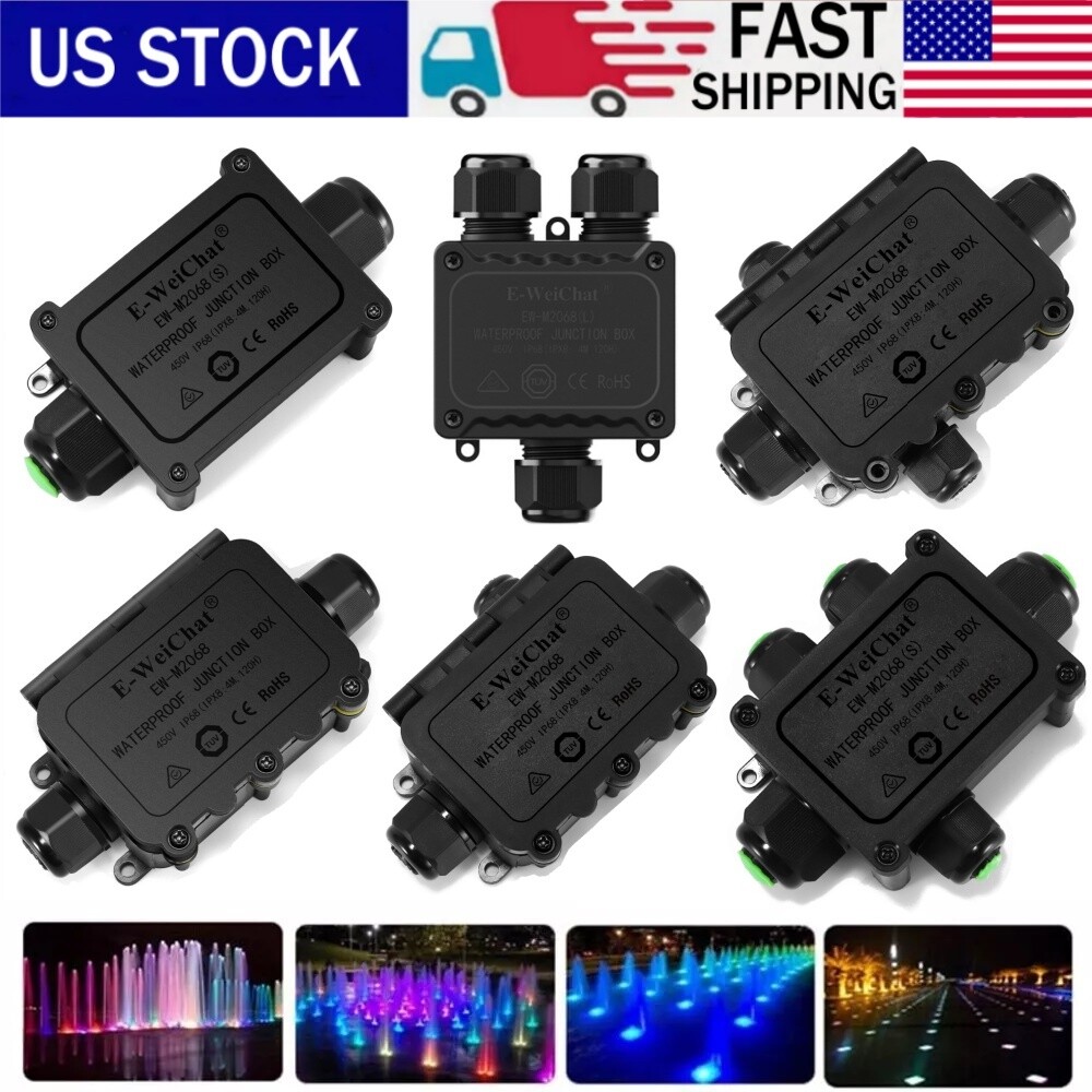 Waterproof Junction Box ABS Plastic Outdoor Electrical Box Weatherproof IP65-image