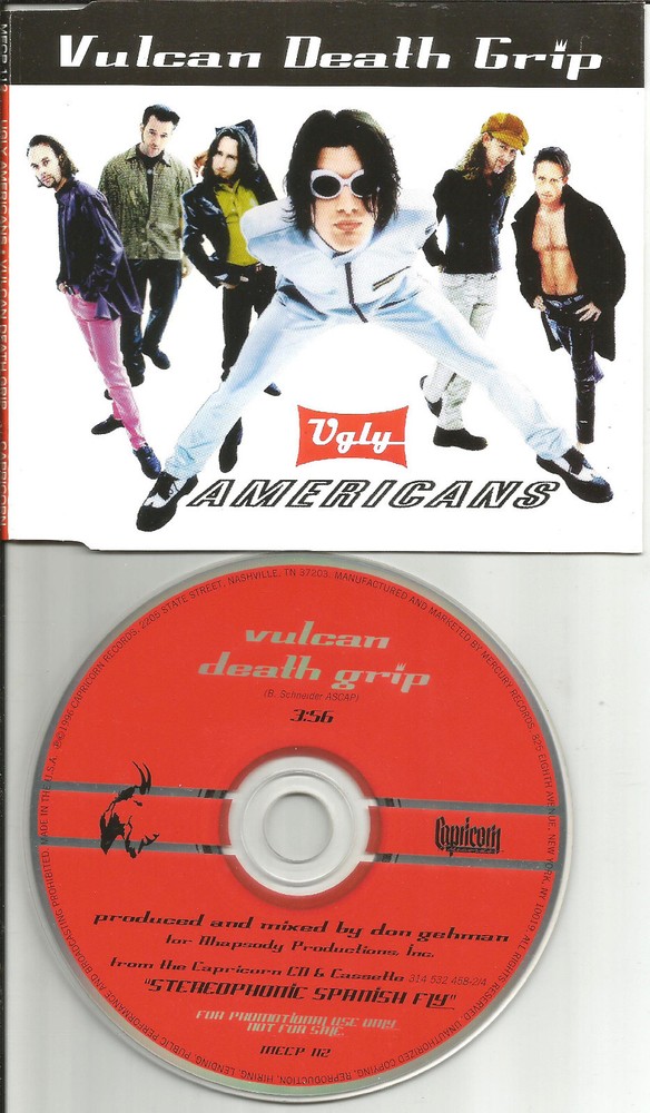 Bob Schneider UGLY AMERICANS Vulcan Death Grip PROMO DJ CD single STAR TREK 1996