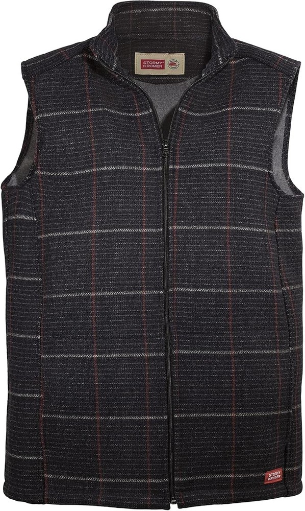 Stormy Kromer Boundary Vest, Indigo Plaid, XX-Large