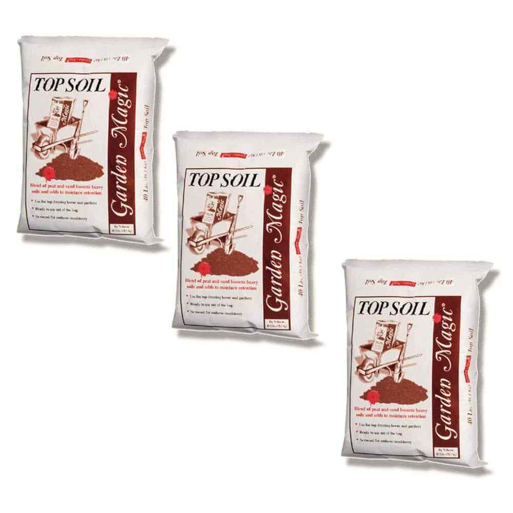 40 lbs. Garden Magic Planting Potting Top Soil Blend Bag (3-Pack)