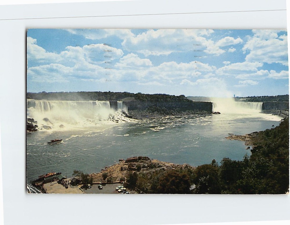 Postcard General View of Niagara Falls North America