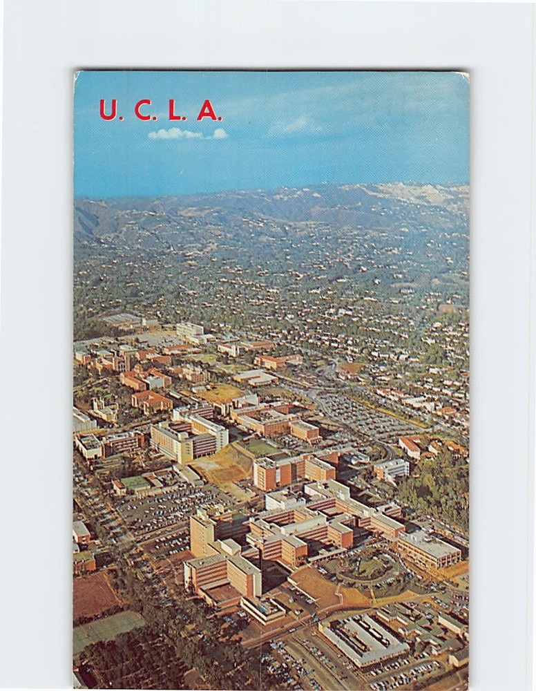 Postcard Aerial View of University of California at Los Angeles California USA