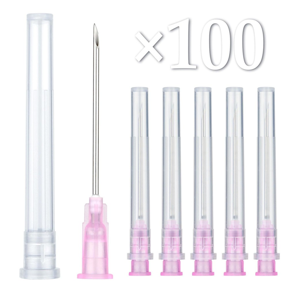 18Ga 1.5 Inch Sterile Disposable Lab Needles with Safety Cap