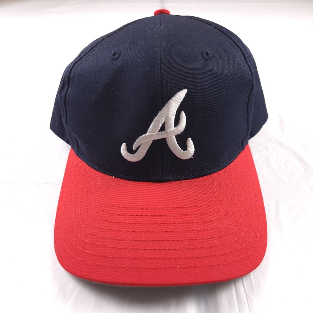 Vintage 90s Atlanta Braves Twins Enterprises Snapback Hat Baseball Cap MLB