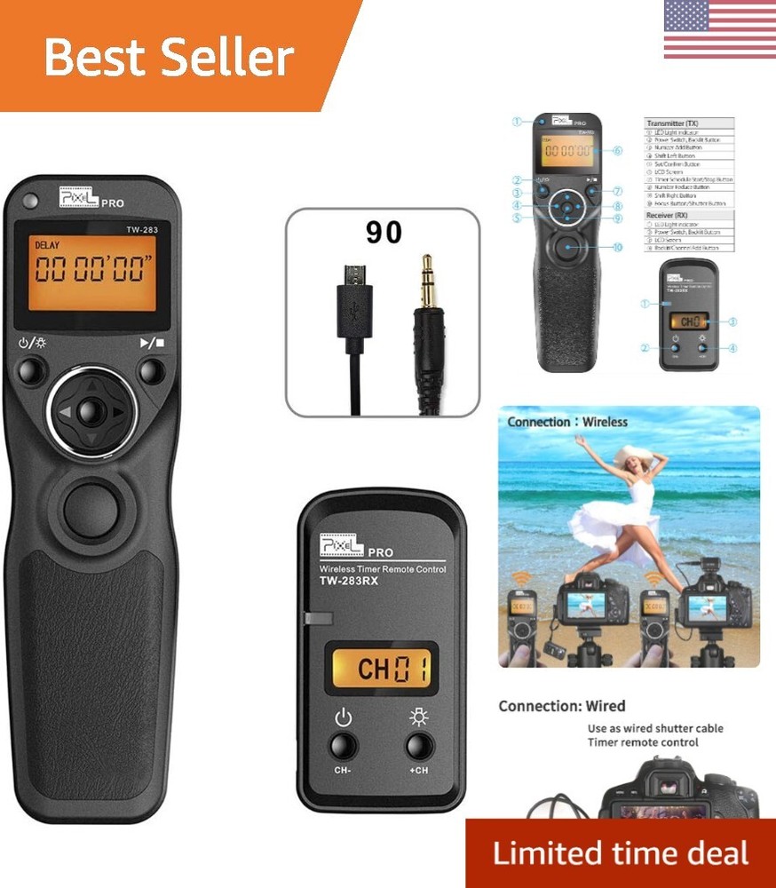 Wireless Remote Shutter for Fujifilm TW-283 90 Camera Control