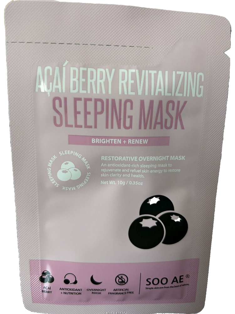 Acai Berry Overnight Revitalizing Face Mask 12 Pack-image