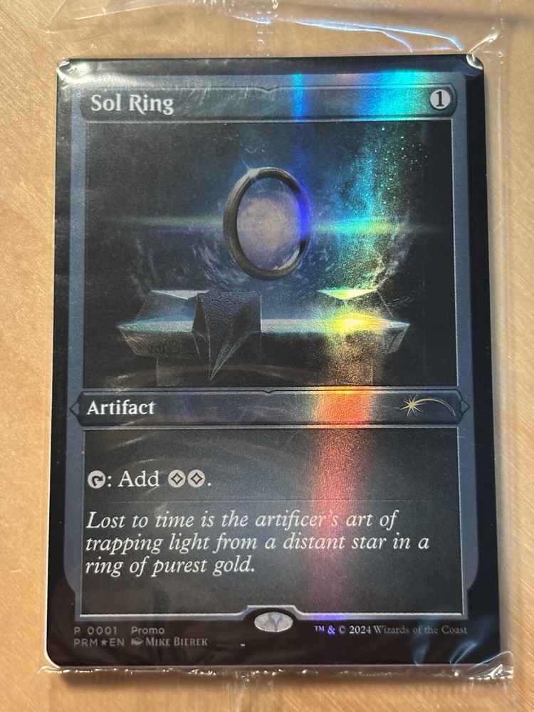 MTG Magic the Gathering 1x Sol Ring Foil Buy-A-Box Promo Sealed NM