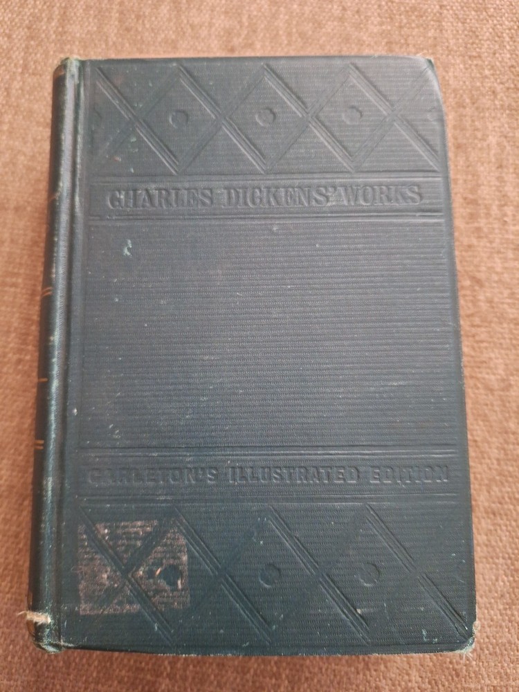 Charles Dickens Book - Nicholas Nickleby 1880 - Carleton's Illustrated Edition