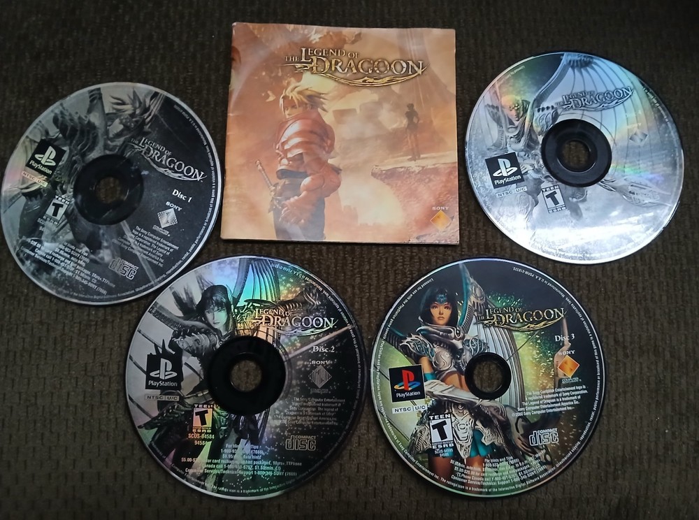 Sony PlayStation 1 PS1 The Legend of Dragoon BL DISC AND MANUAL ONLY