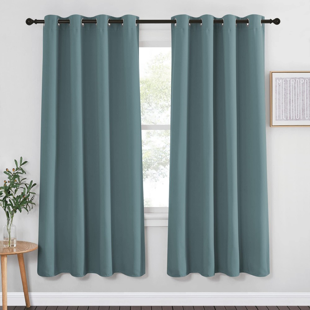 72-Inch Blackout Curtains with Grommet Top for Bedroom Thermal Insulated Design