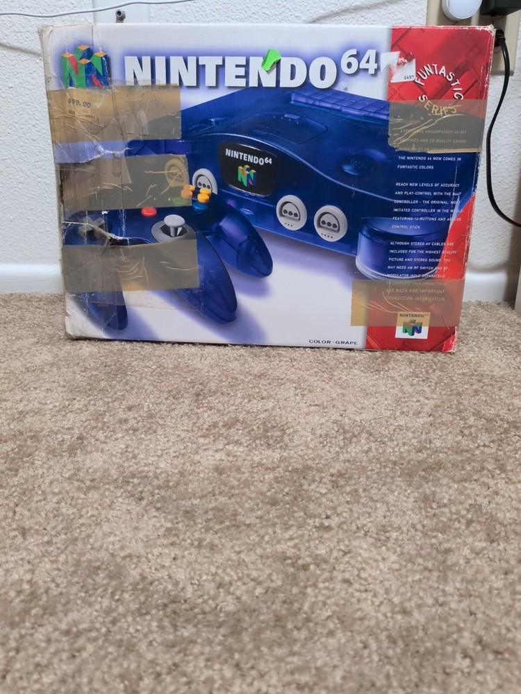 Nintendo 64 Funtastic Grape N64 Console In Box