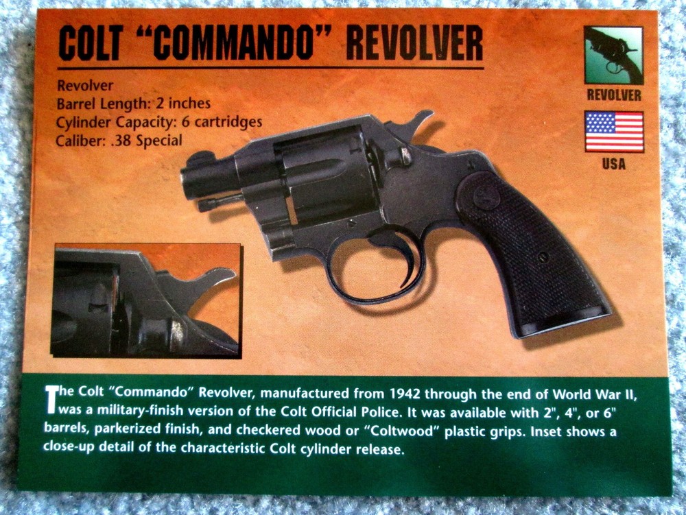 Colt Commando Revolver Classic Firearms Photo Card u