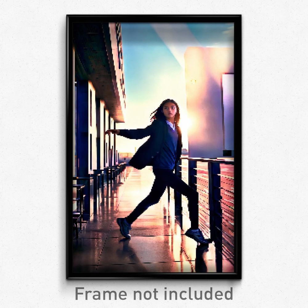 Pixel Art Poster - Striking Middle School (8 Bit Psychedelic Video Game Print)