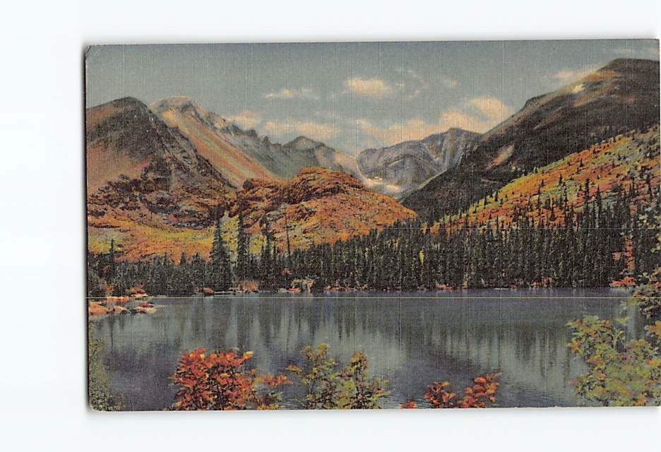 Postcard Bear Lake Rocky Mountain National Park Colorado USA