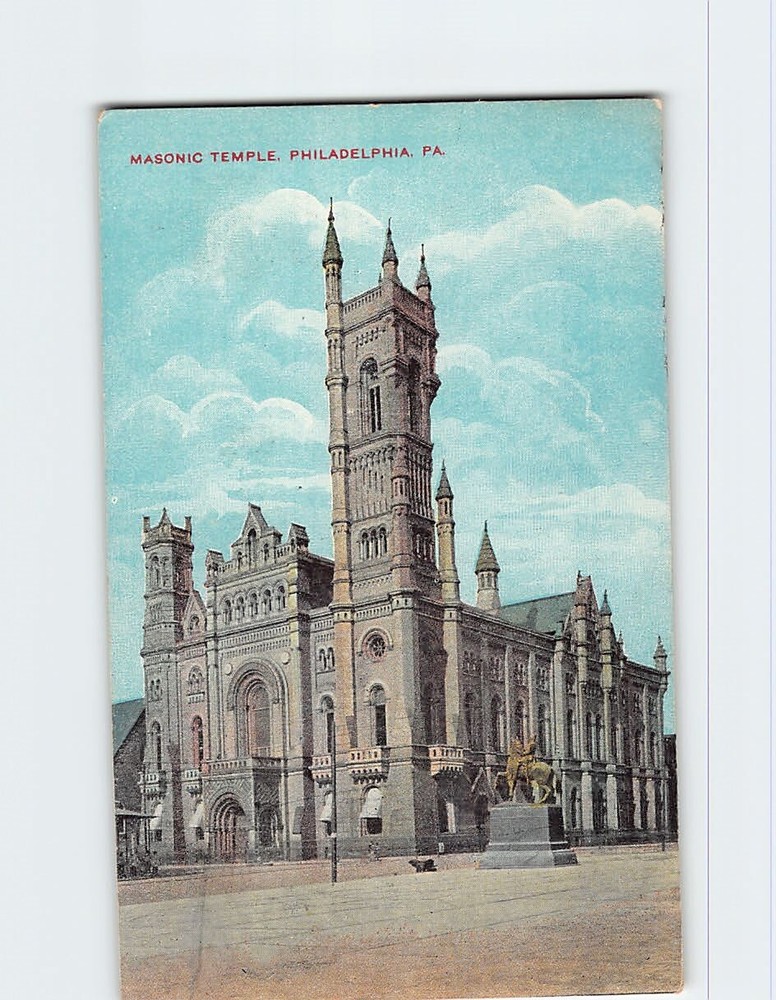 Postcard Masonic Temple Philadelphia Pennsylvania USA