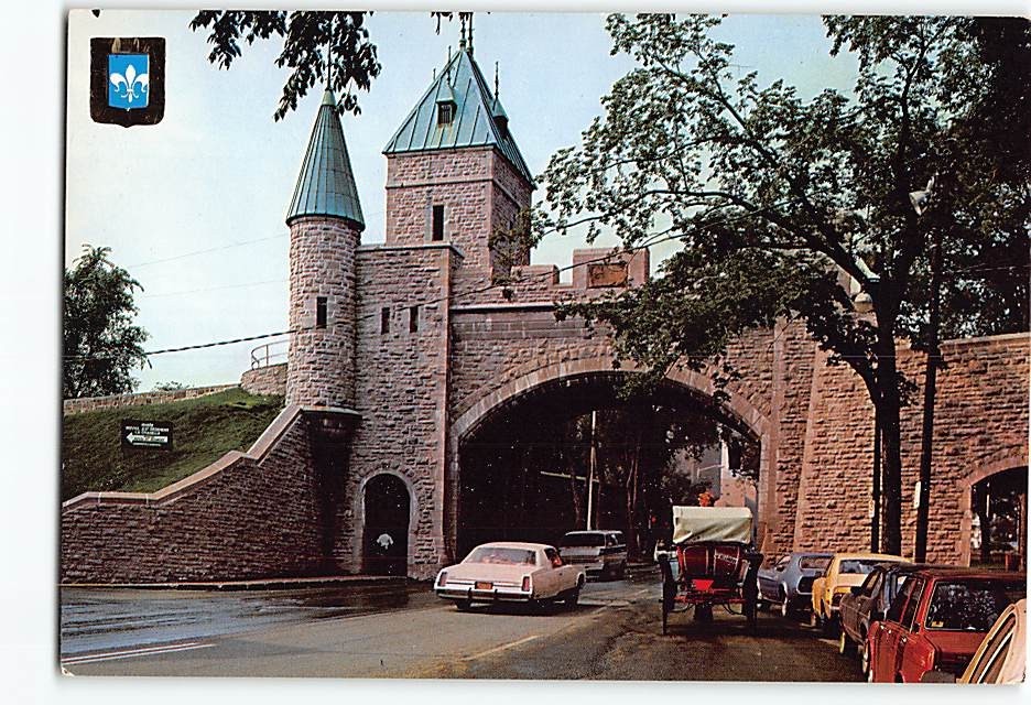 Postcard Porte St. Louis in Quebec City Canada