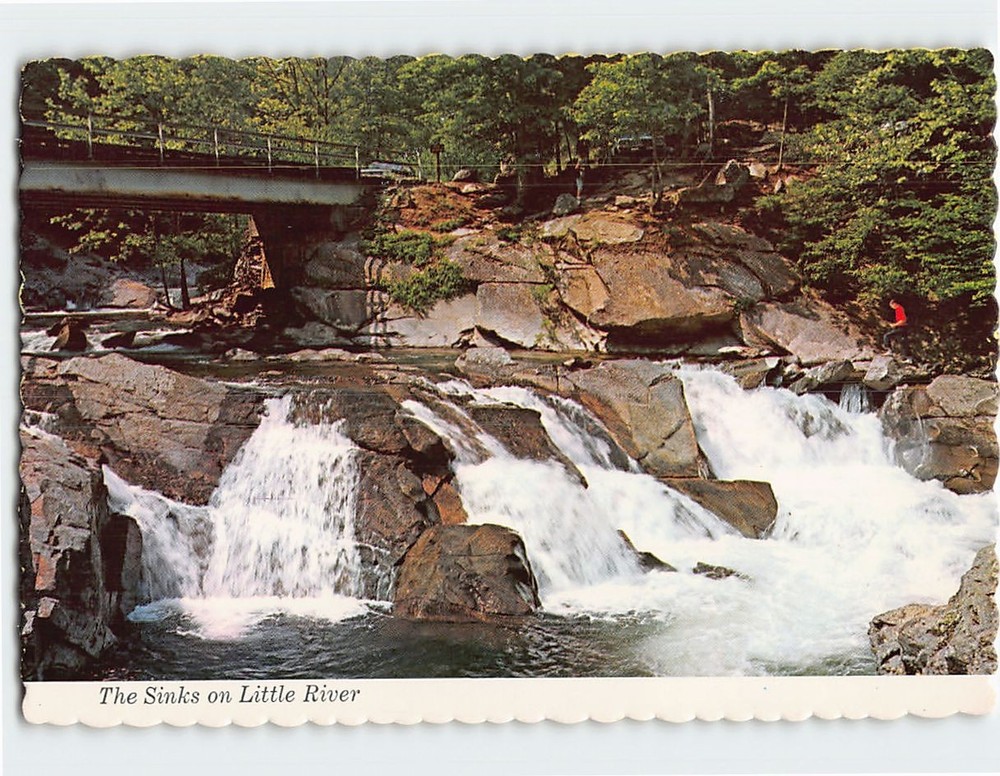 Postcard The Sinks on Little River Great Smoky Mountains National Park TN USA