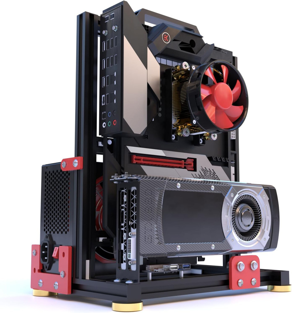 DIY Aluminium Pc Open Case Computer Chassis Test Bench Support Water Cooling Sup