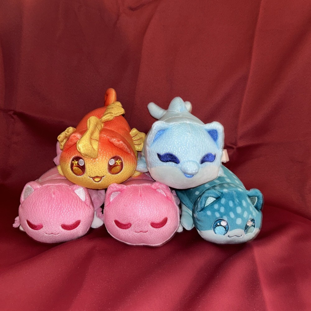 Aphmau MeeMeows Plush - Lot Of 5 - Collectible soft Kitty Mixed Lot