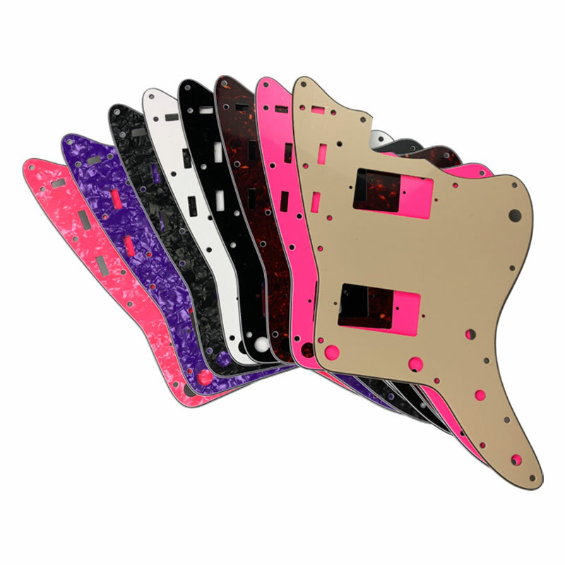 For US Jazzmaster Guitar Pickguard with PAF Humbucker Replacement Multicolor