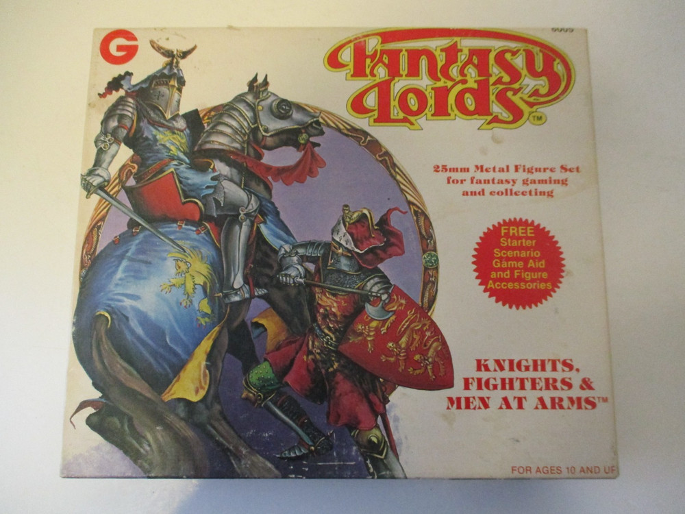 Vtg Dungeons & Dragons Grenadier KNIGHTS, FIGHTERS & MEN AT ARMS Set - Complete