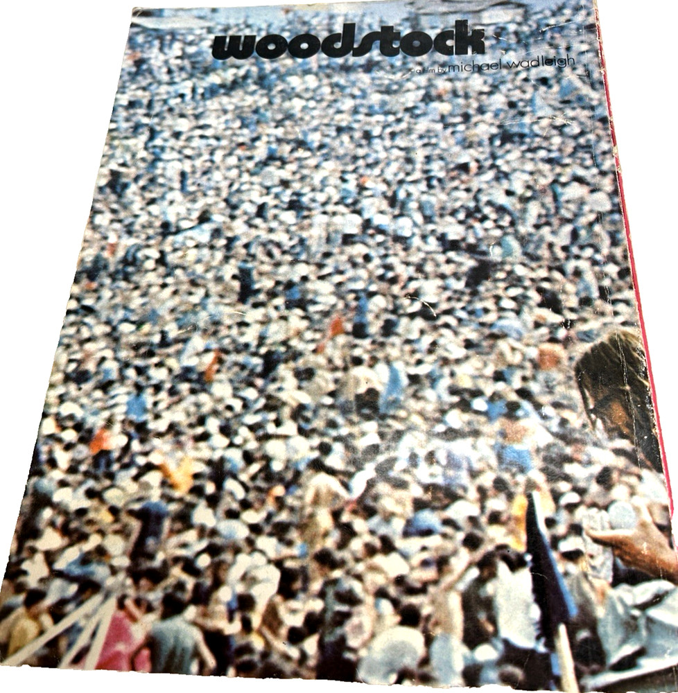 Woodstock Official Song and Picture Book 1969 Paperback Book Vintage Music
