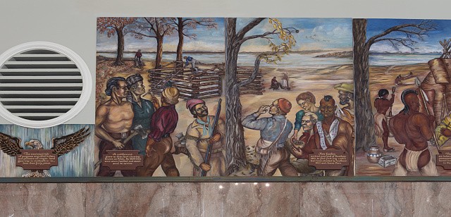 Paducah Kentucky 2016 Federal Building Courthouse Lobby Murals Mural Paintings