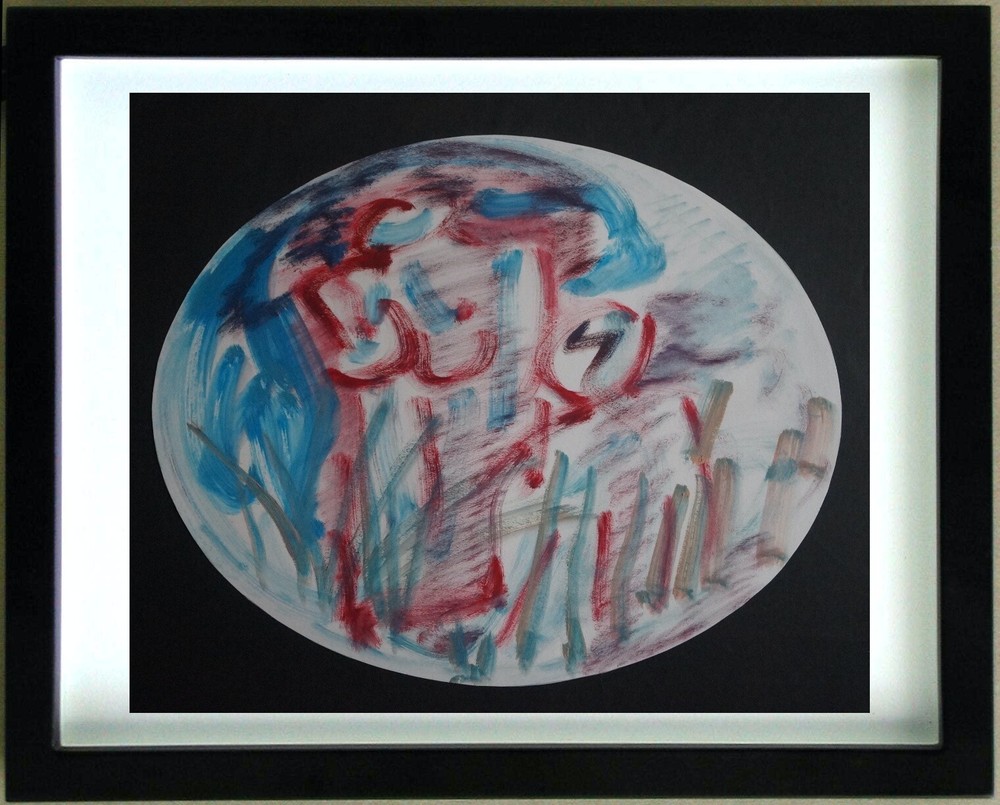 Abstract Gouache Composition by Mr. Gouillard-Vionnet 1940 - 20