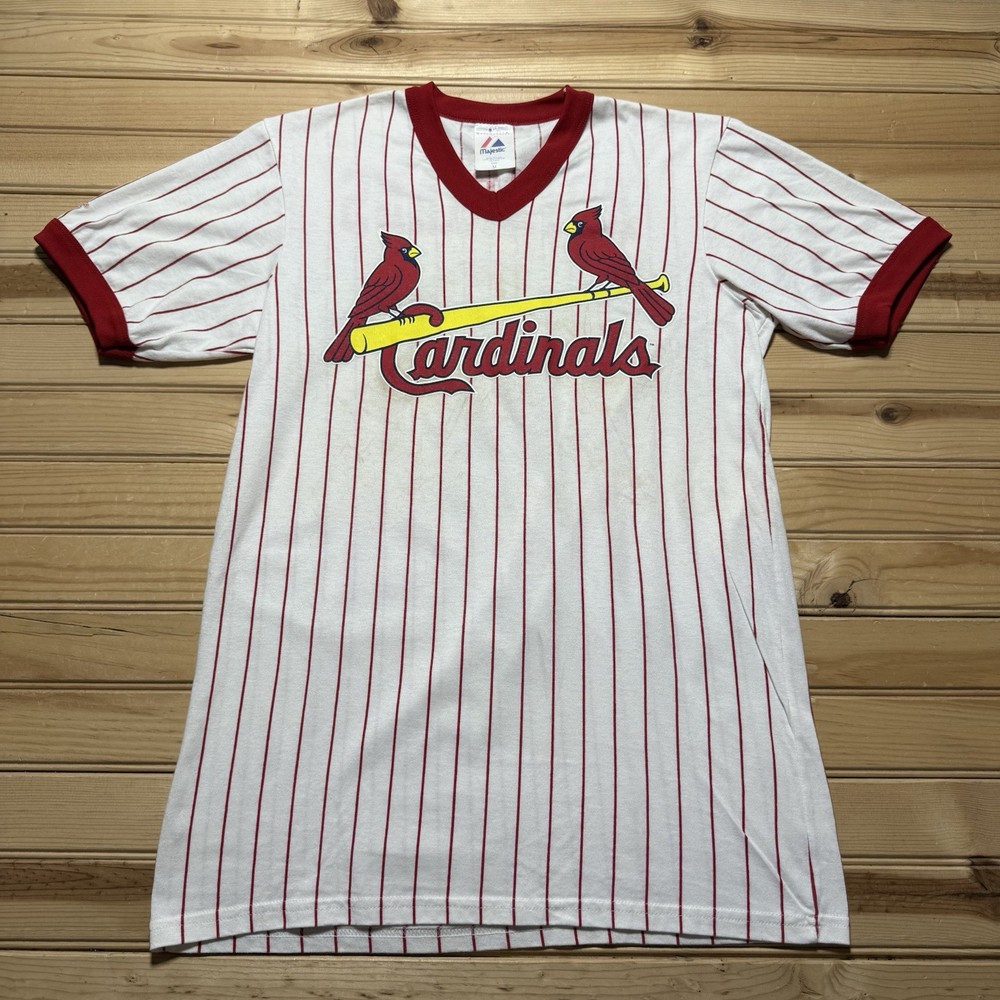 Vintage 90s Y2K St. Louis Cardinals MLB Majestic Baseball Jersey Shirt - Medium