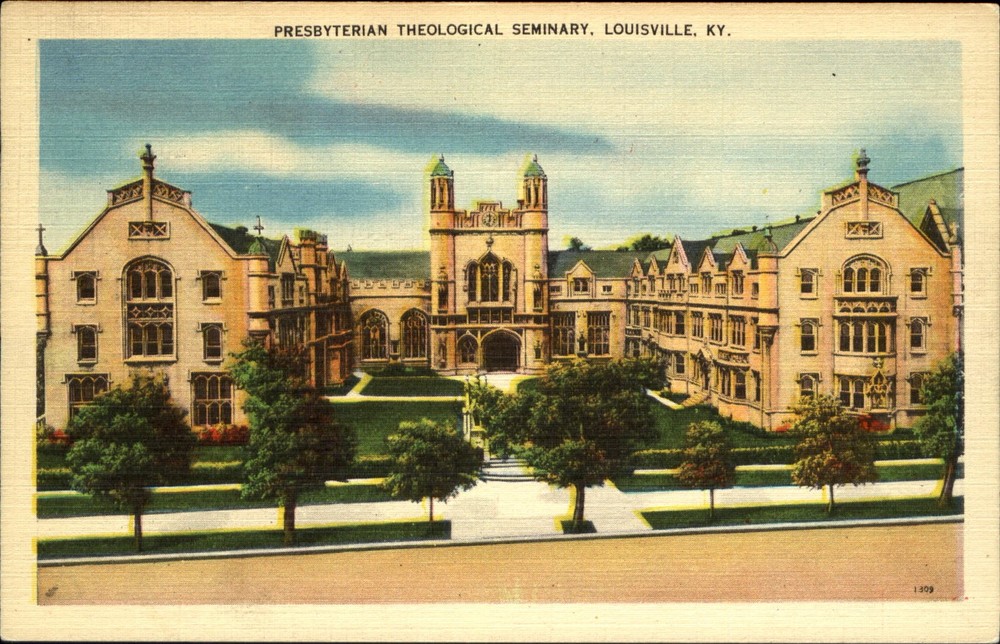 Presbyterian Theological Seminary Louisville Kentucky KY ~ postcard mailed 1942