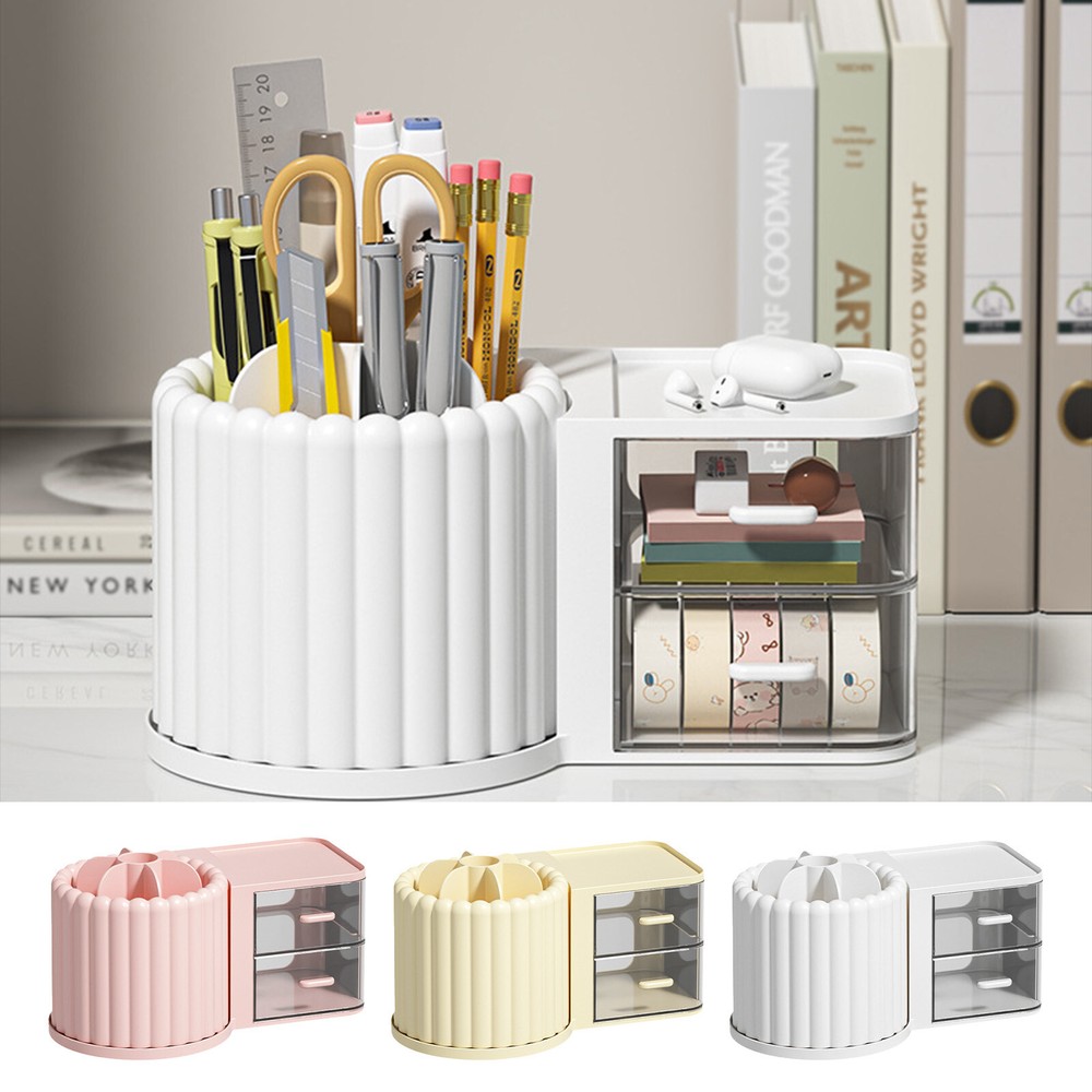Rotating Makeup Cosmetic Storage Box Desktop Drawer Detachable Partition Rack