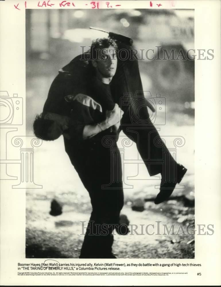 1991 Press Photo Ken Wahl, Matt Frewer in 