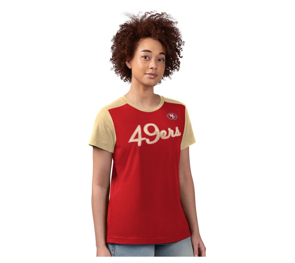 Unbranded Women's Top Sz L NFL Short Sleeve T-Shirt Chianti A655685