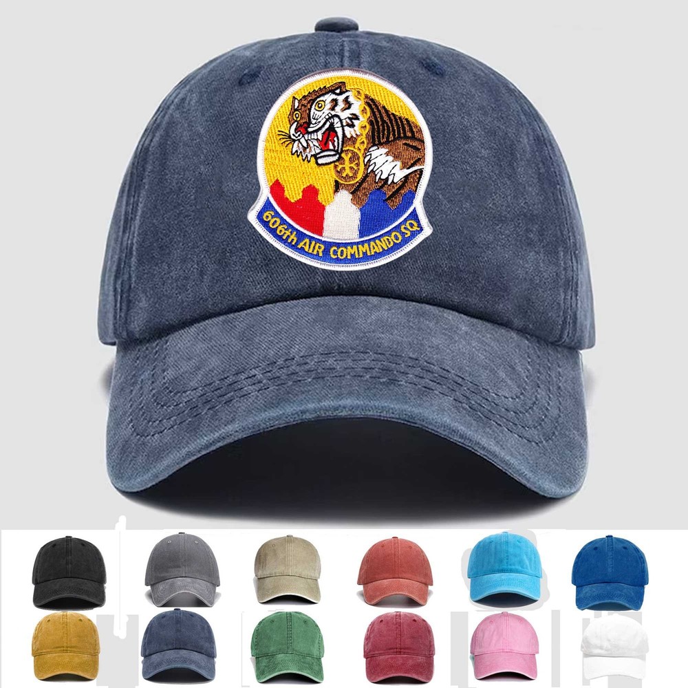 Custom Embroidered Hat 606th Air Commando Squadron, Veteran Cap, Trucker Hat