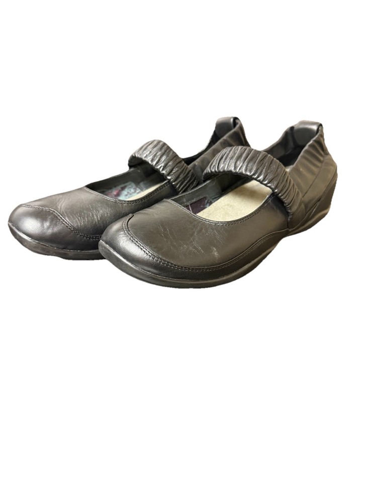 Dansko Mary Jane Leather Clogs Size 41 Women’s Black Comfort Shoes US 10