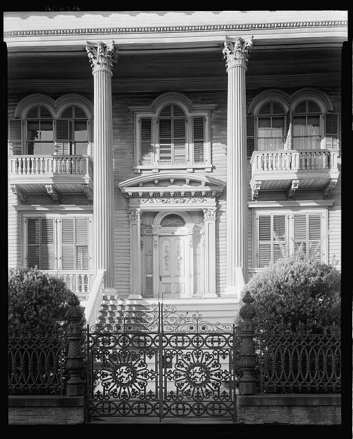 Photo:Wilmington North Carolina Bellamy House 1930s Greek Revival Mansion