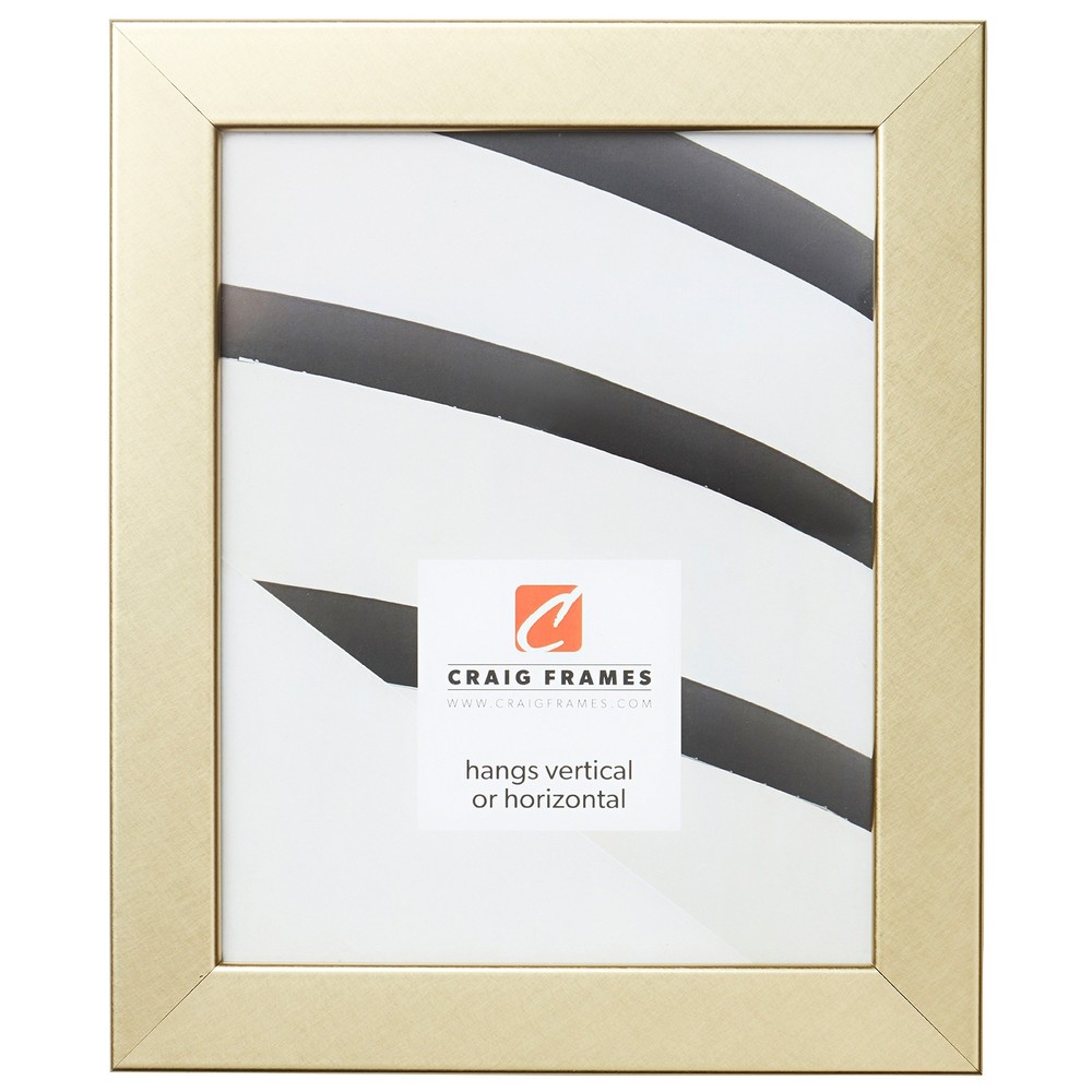 Bauhaus 125 Brushed Gold Picture Frame 8x12 for Stylish Displays