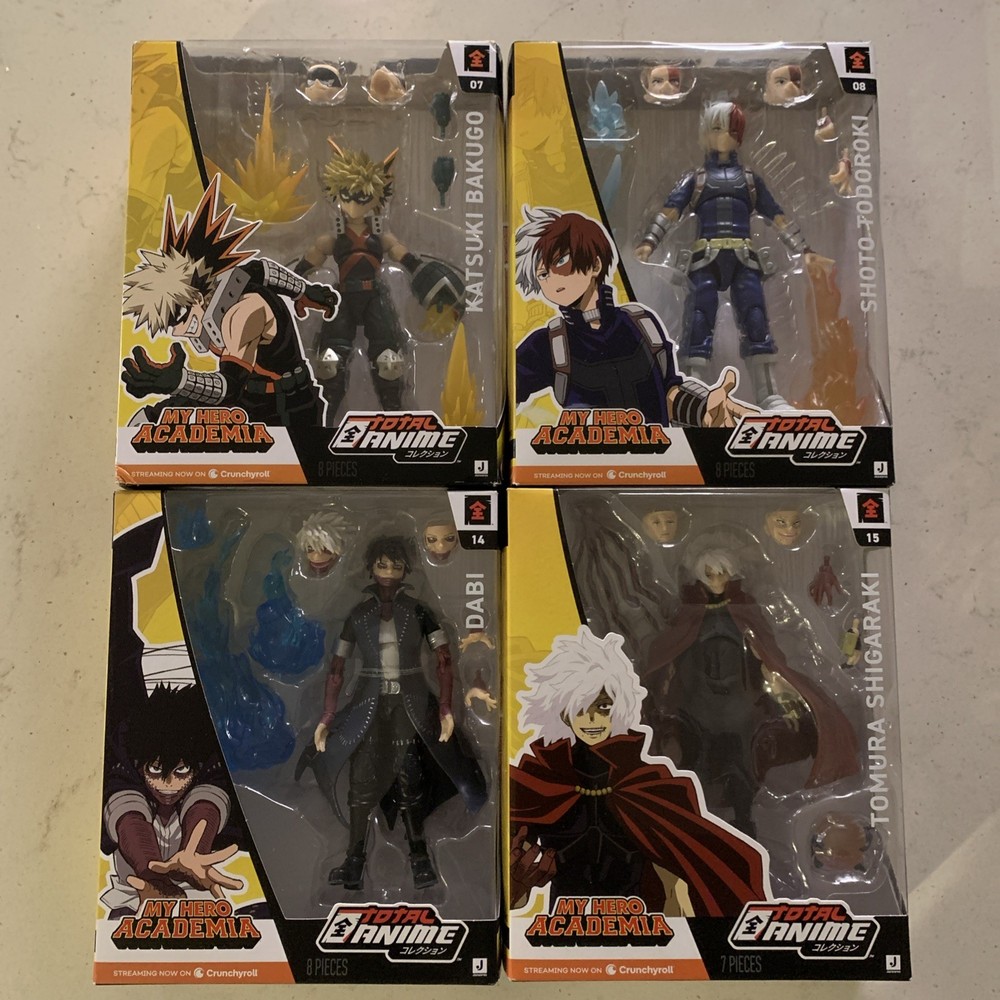 My Hero Academia Total Anime 5.5 Action Figures Katsuki Shoot Dabi Tomura Lot 4